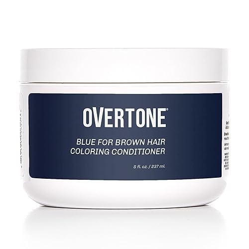 oVertone Acondicionador de depósito de color para el cuidado del cabello, acondicionador semipermanente de 8 onzas con manteca de karité y aceite de