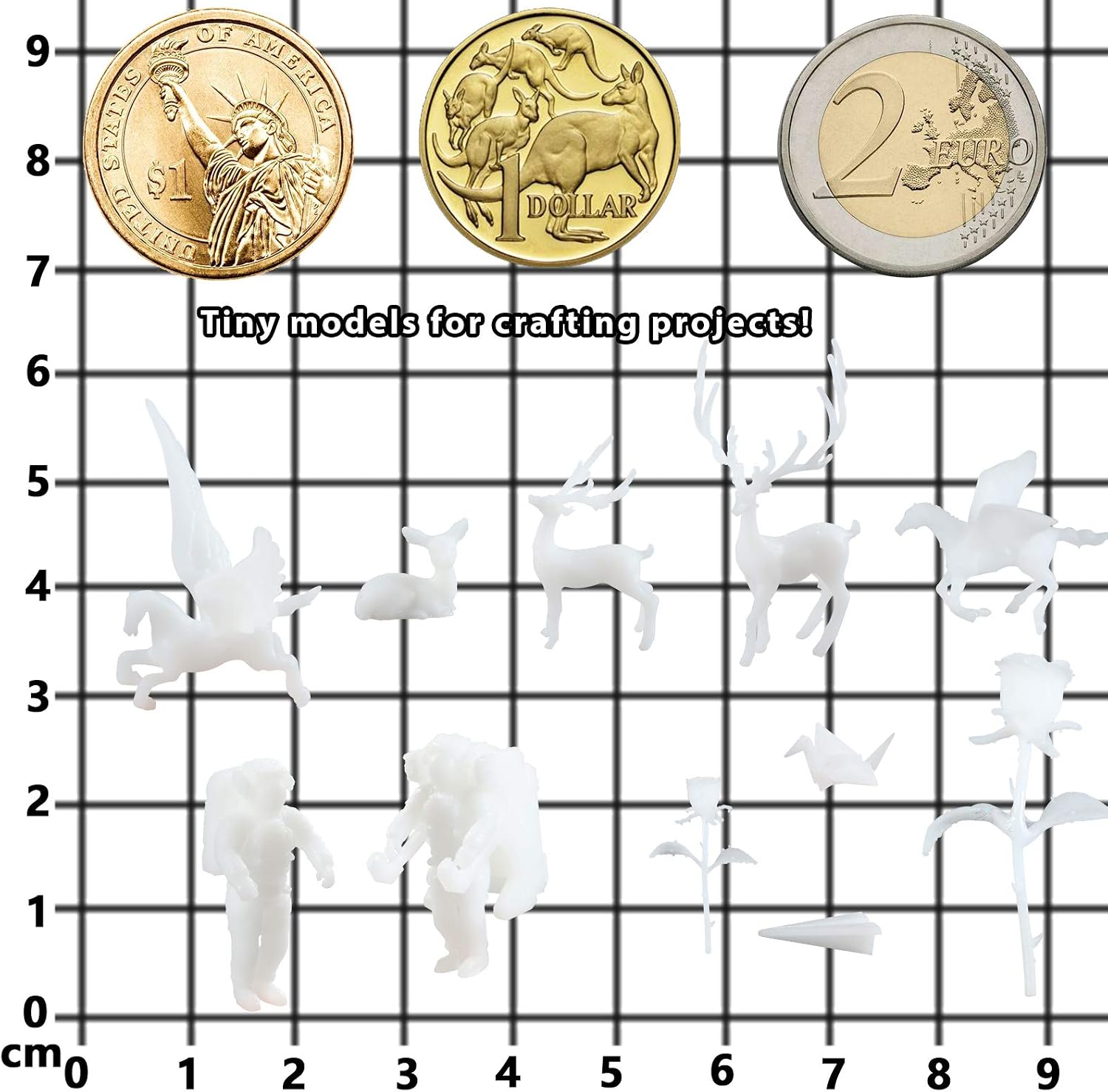 Micro Landscape Model Miniature Filler for Resin Casting Pack of 11