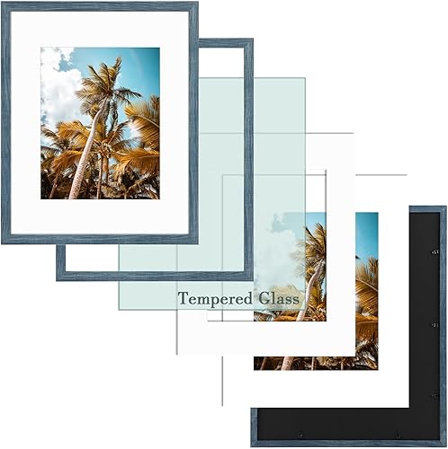 Vista 184 de Frametory, Portarretratos negro de 16 x 20 pulgadas, para fotos de 11 x 14 pulgadas con paspartú, molduras anchas (16 x 20 pulgadas, negro)