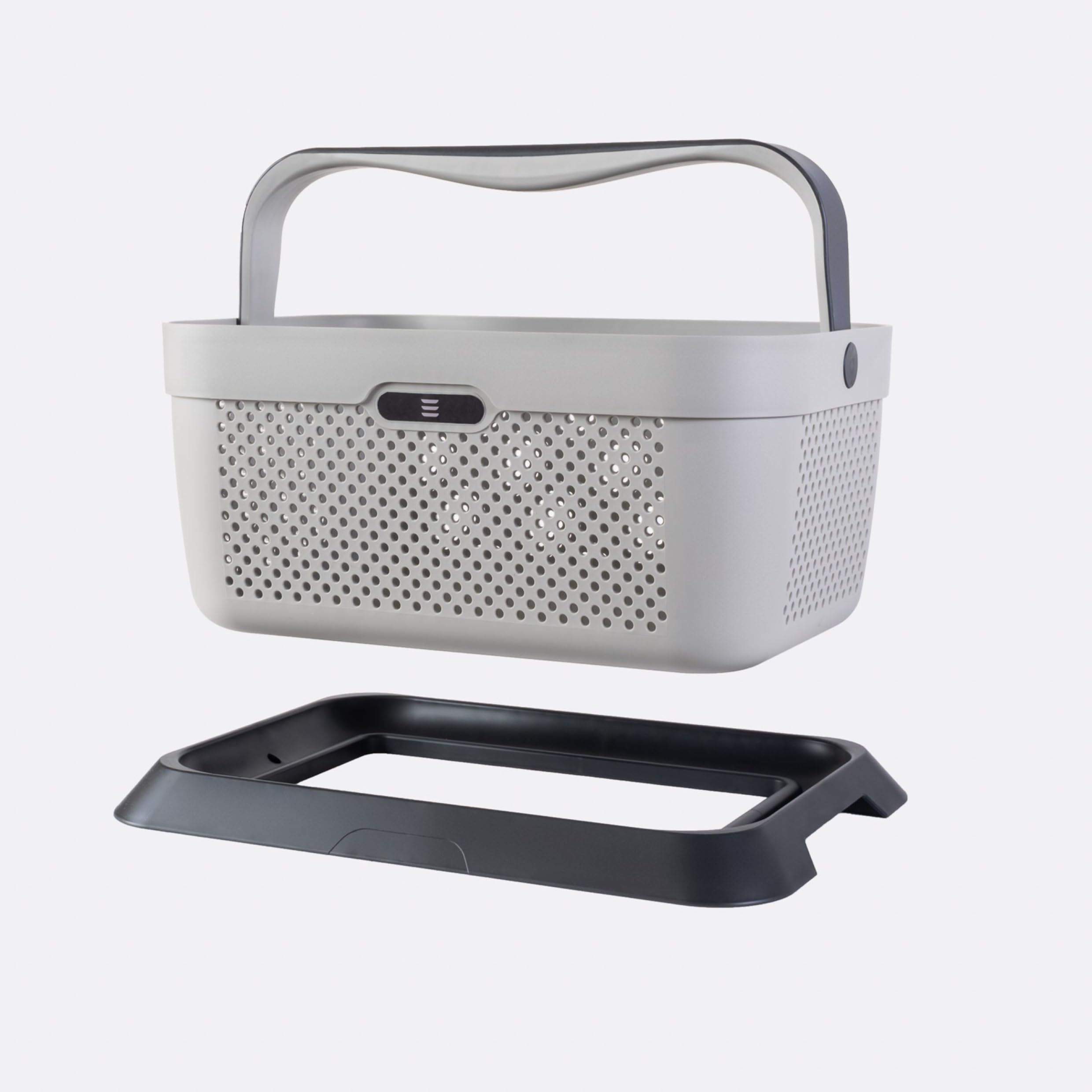 TESLA BASKET by RATI für Tesla Model Y & Model 3 – Smarter Auto Korb zum Einkauf & Outdoor-Aktivitäten, mit Befestigungsadapter zum Kofferraum, rutschfest und Stabil während der Fahrt - Grau
