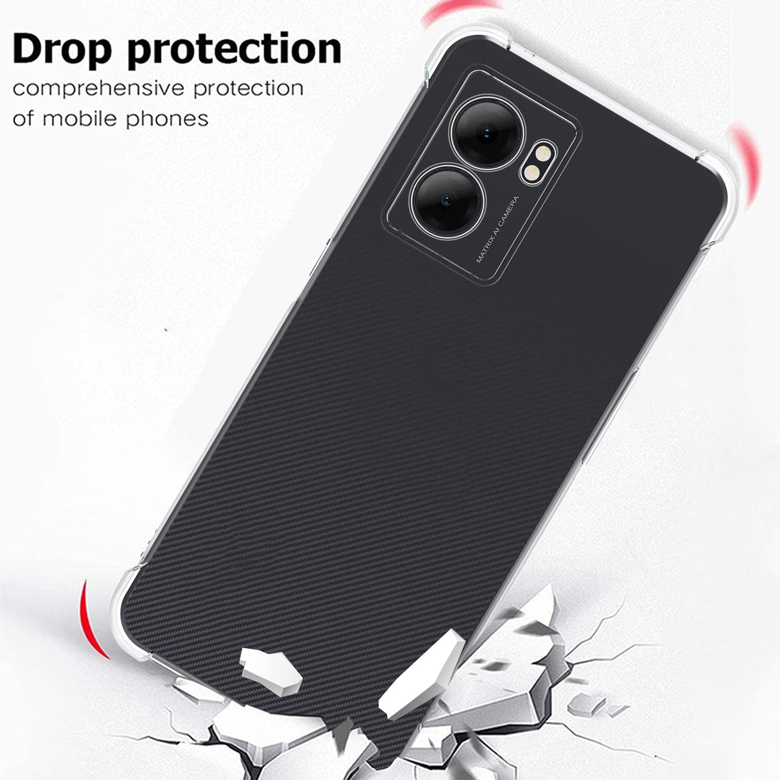 Per OPPO A77 4G COVER CUSTODIA SILICONE TRASPARENTE + PELLICOLA VETRO
