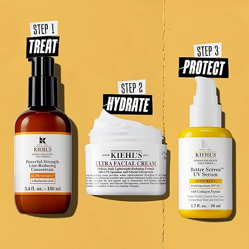Miniatura 6 de Kiehl's Suero de vitamina C con 12.5% de fuerza potente, concentrado reductor de línea para la cara, aumenta la luminosidad y la firmeza, suaviza y