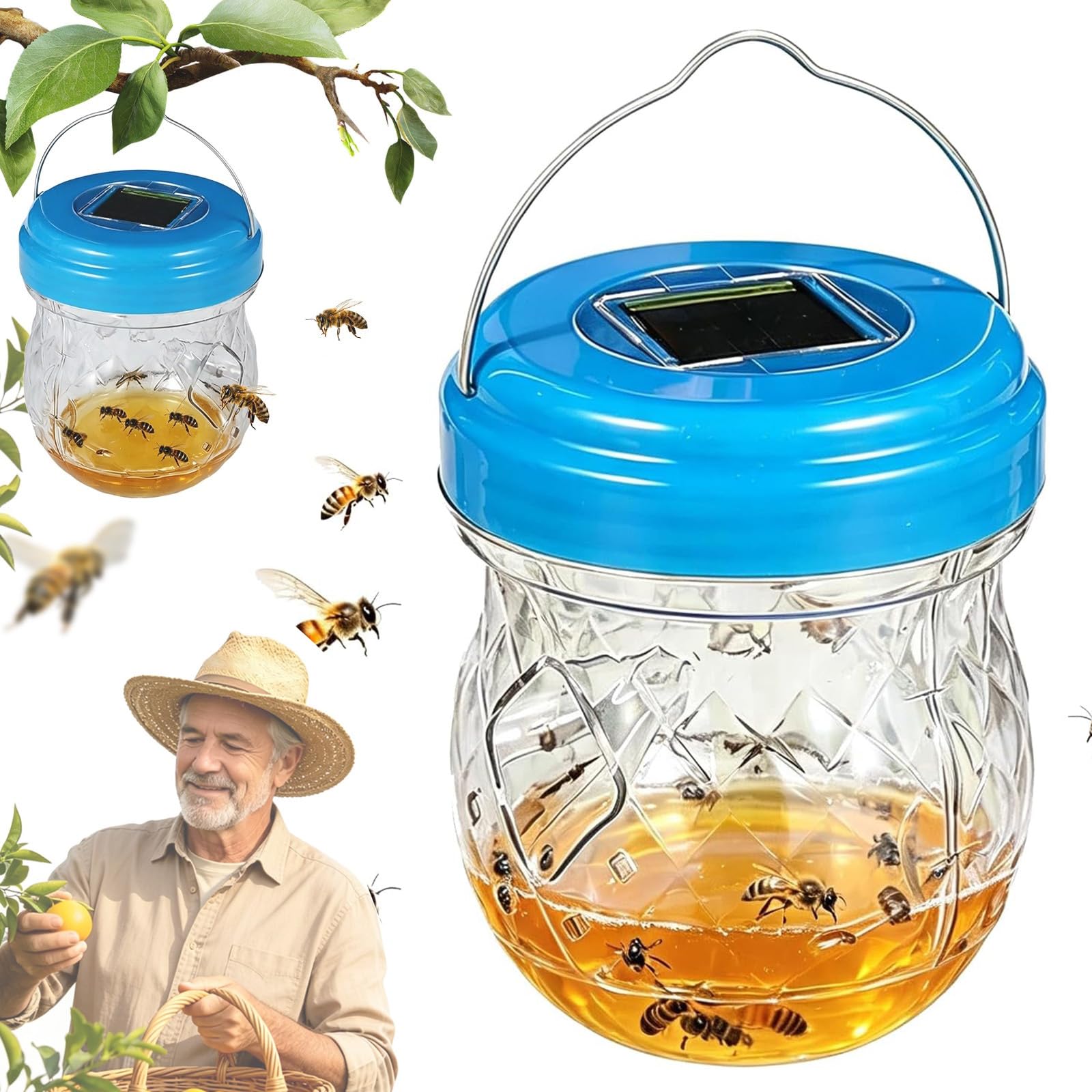 Fruit Fly Traps, 2026 New Wasp Trap Effective No Baited Indoor/Outdoor Use