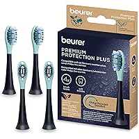 Beurer SC Protection Plus Testine di Ricambio – 4 Testine Compatibili con Spazzolini