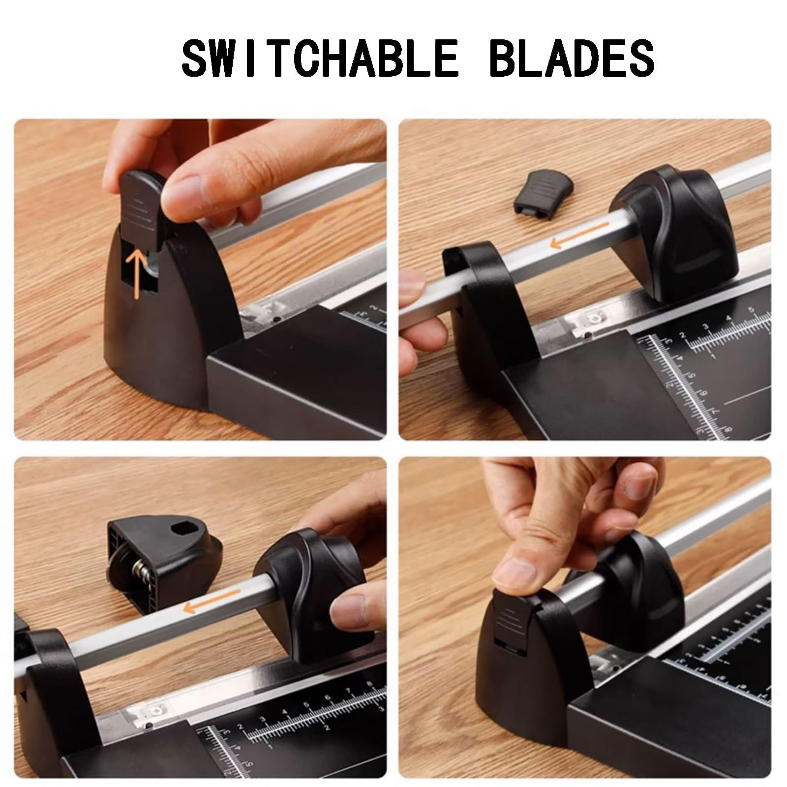 Robuster Hebelschneider, A2, manueller Trimmer mit 600 mm Schnittbreite und 1 mm Präzision, schlüsselbetriebener Klingenwechsel für Druckereien, Schulen, Büros