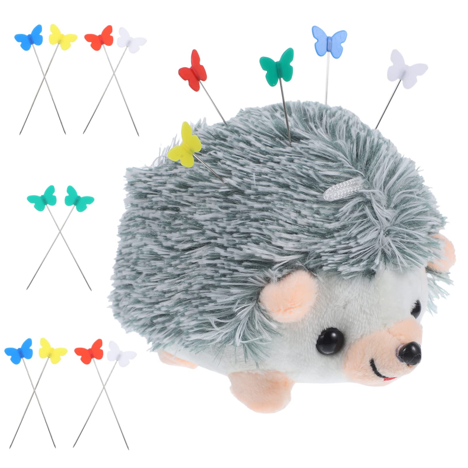EXCEART 5juegos Alfiletero De Cartón Forma De Erizo Organizador De Agujas De Coser Diseño Bonito y Práctico Para Manualidades y Costura Incluye Almohadillas De