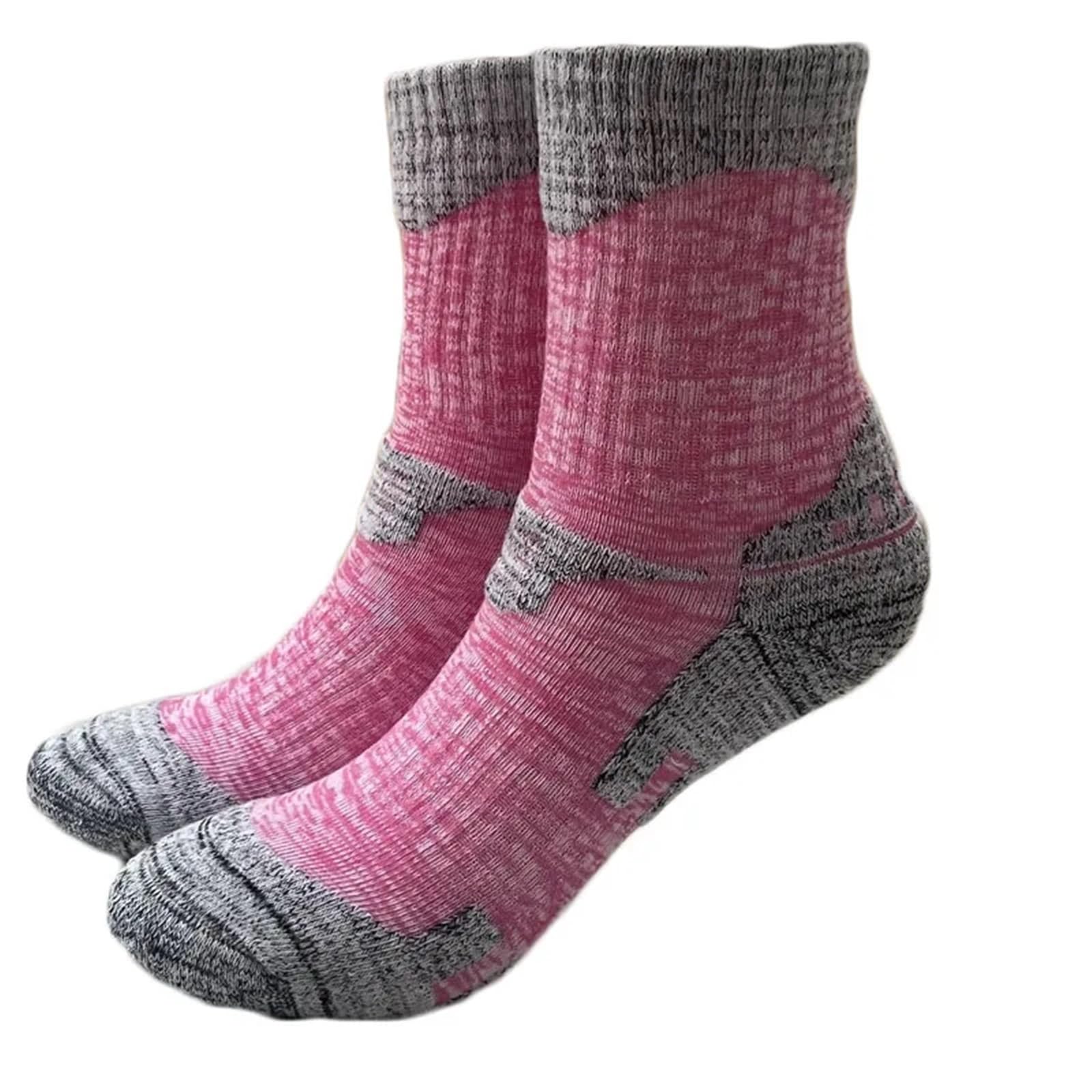 JIANZHONG Lot de 3 paires de chaussettes de ski épaisses de compression antidérapantes pour l'hiver, le camping, le sport, le trekking, le snowboard