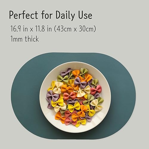 Miniatura 3 de Pogning Home Juego de 4 manteles individuales de silicona, resistentes al calor, lavables y lavables, antideslizantes, impermeables, modernos,