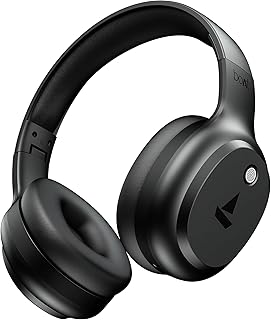 Boat 2025 Launch Rockerz 421, 60H Battery, Low Latency(40Ms), 40Mm Drivers, Enx Tech, Stream Ad Free Music via App Support, Bluetooth Headphones, Wireless Over Ear Headphone with Mic (Black Sabre)