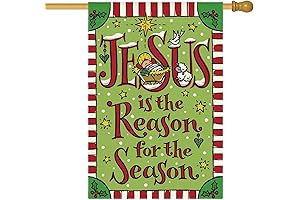 28x40 Double Sided Jesus Nativity Yard Christmas House Flags