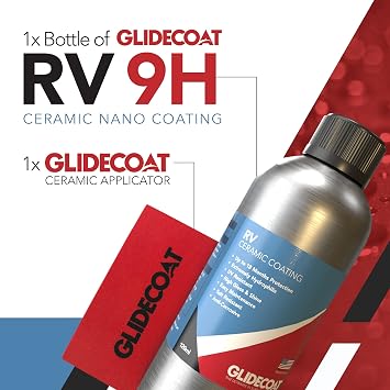 RV Ceramic Coating - 120ml - Wax Alternative for Campers, Travel Trailers & 5th Wheels - Up to 2 Years UV Protection, Super Hydrophobic Surface Repels Contaminants, Better-than-new Shine