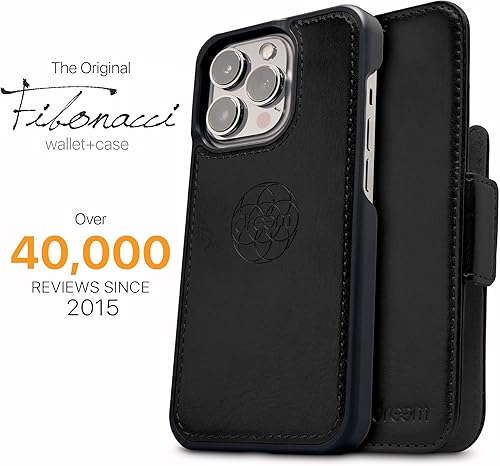 Miniatura 4 de Dreem Fibonacci - Funda tipo cartera para iPhone 13 Mini, funda 2 en 1 a prueba de golpes y funda desmontable de piel vegana, compatible con