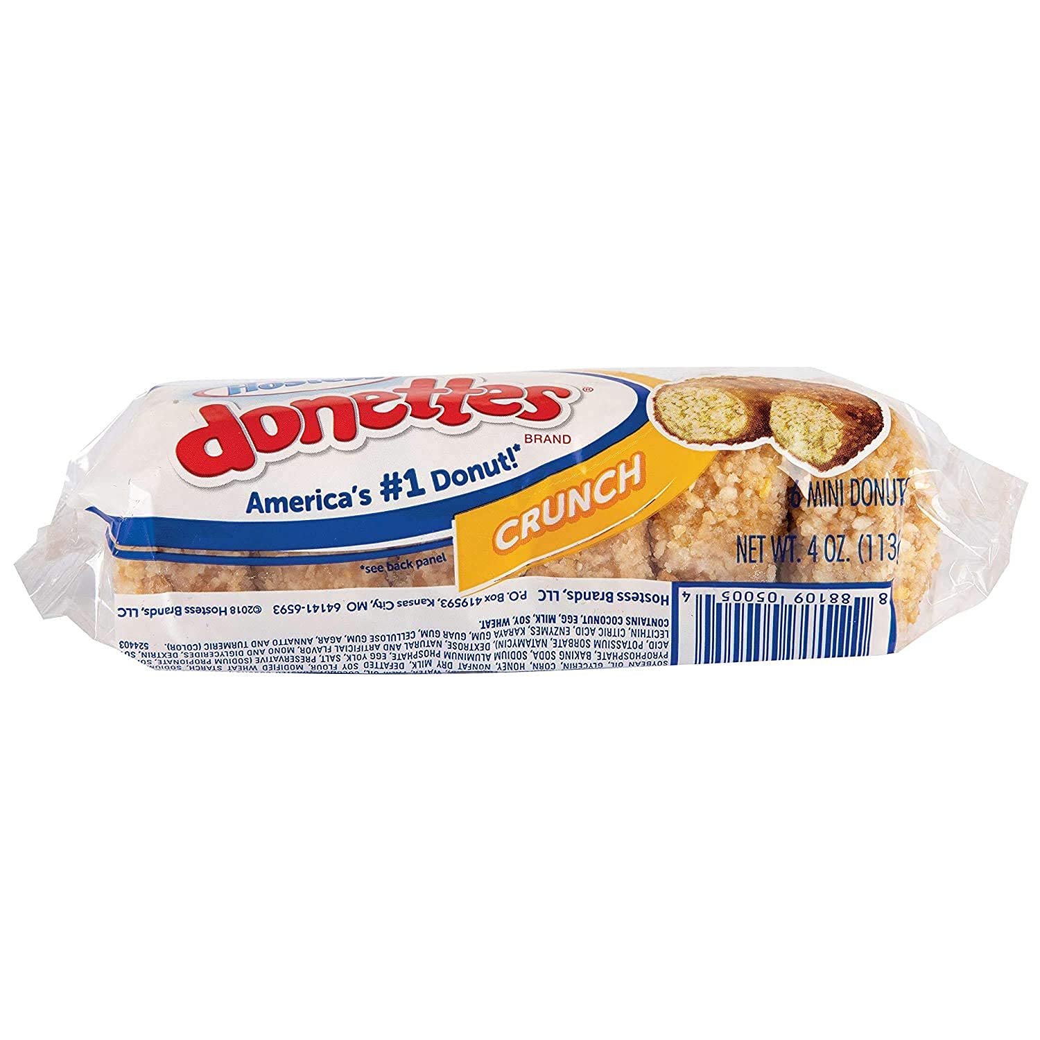 Hostess Donettes Variety Pack | Powdered, Frosted, Double Chocolate, and Crunch | 12 Packs (72 Donettes)