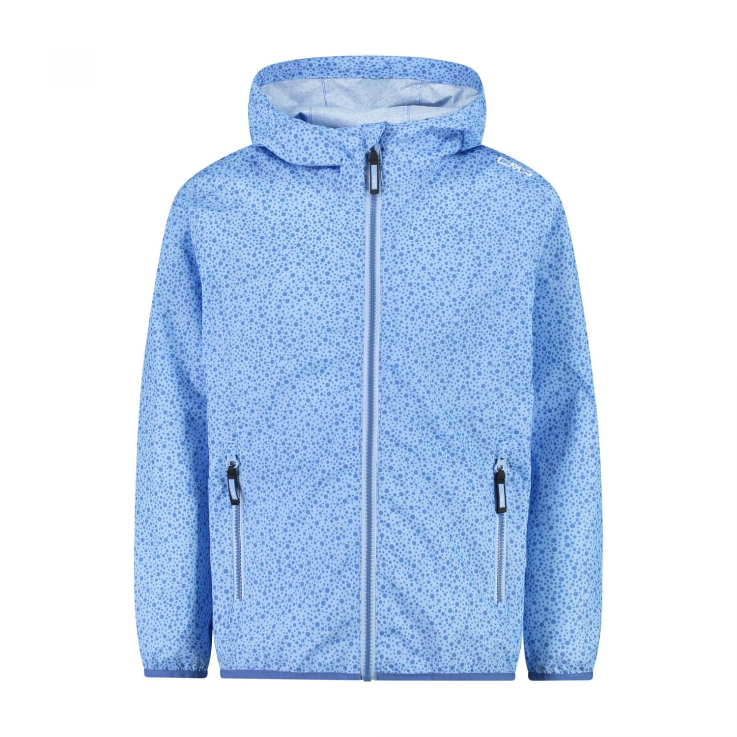 CMP Unisex Kinder Giacca Da Pioggia Bambini Con Cappuccio Fisso Regenjacke, Sky, 104 EU