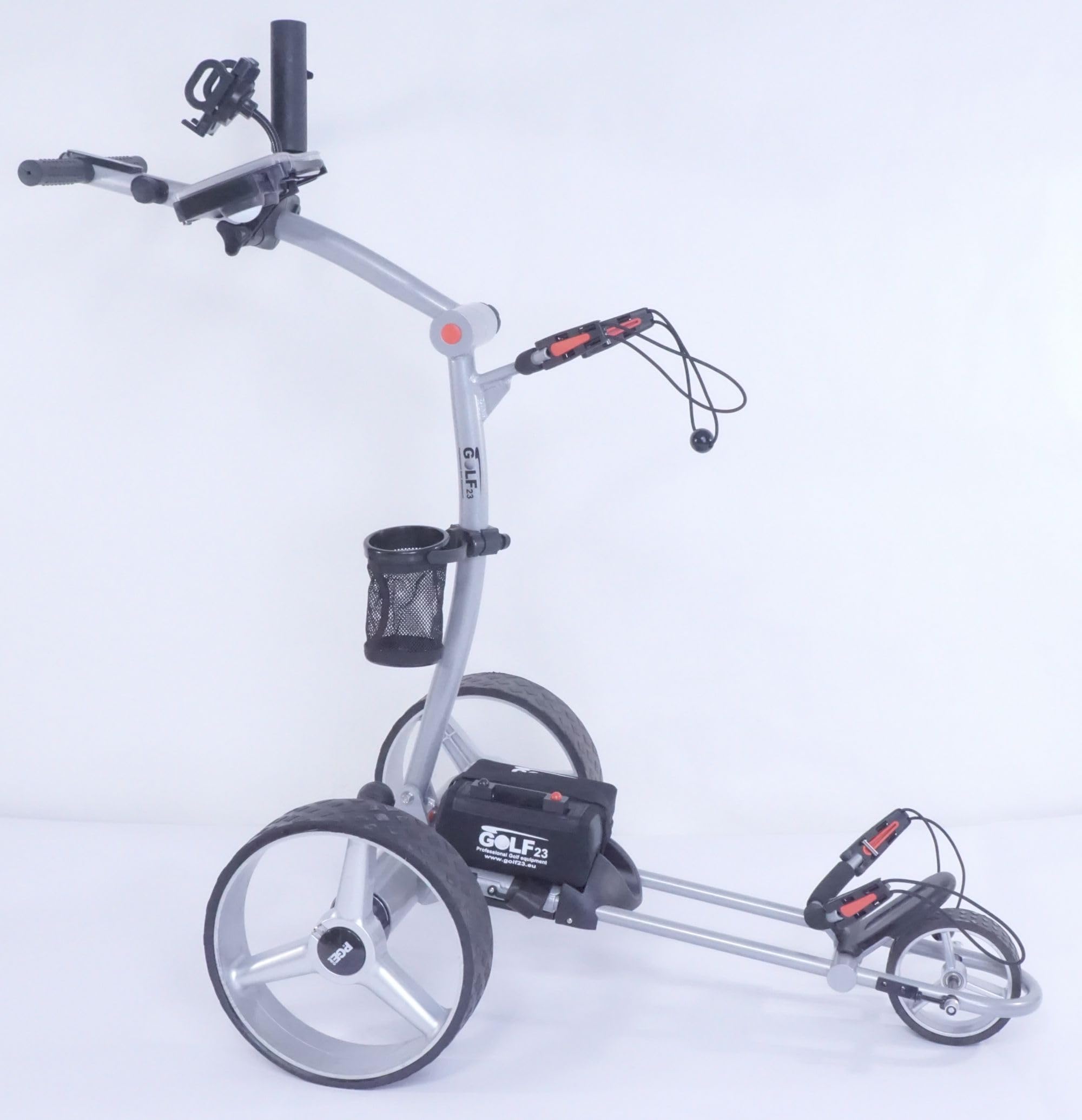GOLF23, M3SV Elektro Golf Trolley, mit Funkfernbedienung, Lithium Batterie, GPS/Handyhalter