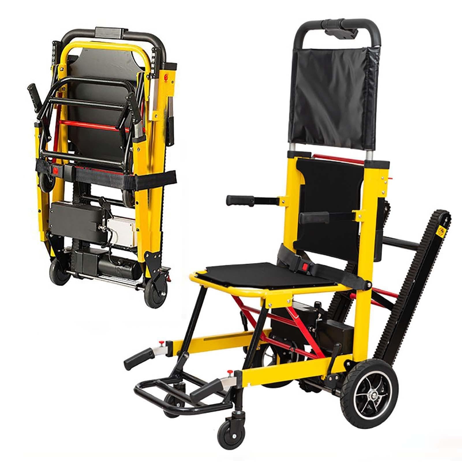Silla elevadora de escaleras eléctrica, carrito sube-escaleras eléctrico para sillas de ruedas Silla de ruedas para subir escaleras para personas mayores con discapacidad Motor de 120W