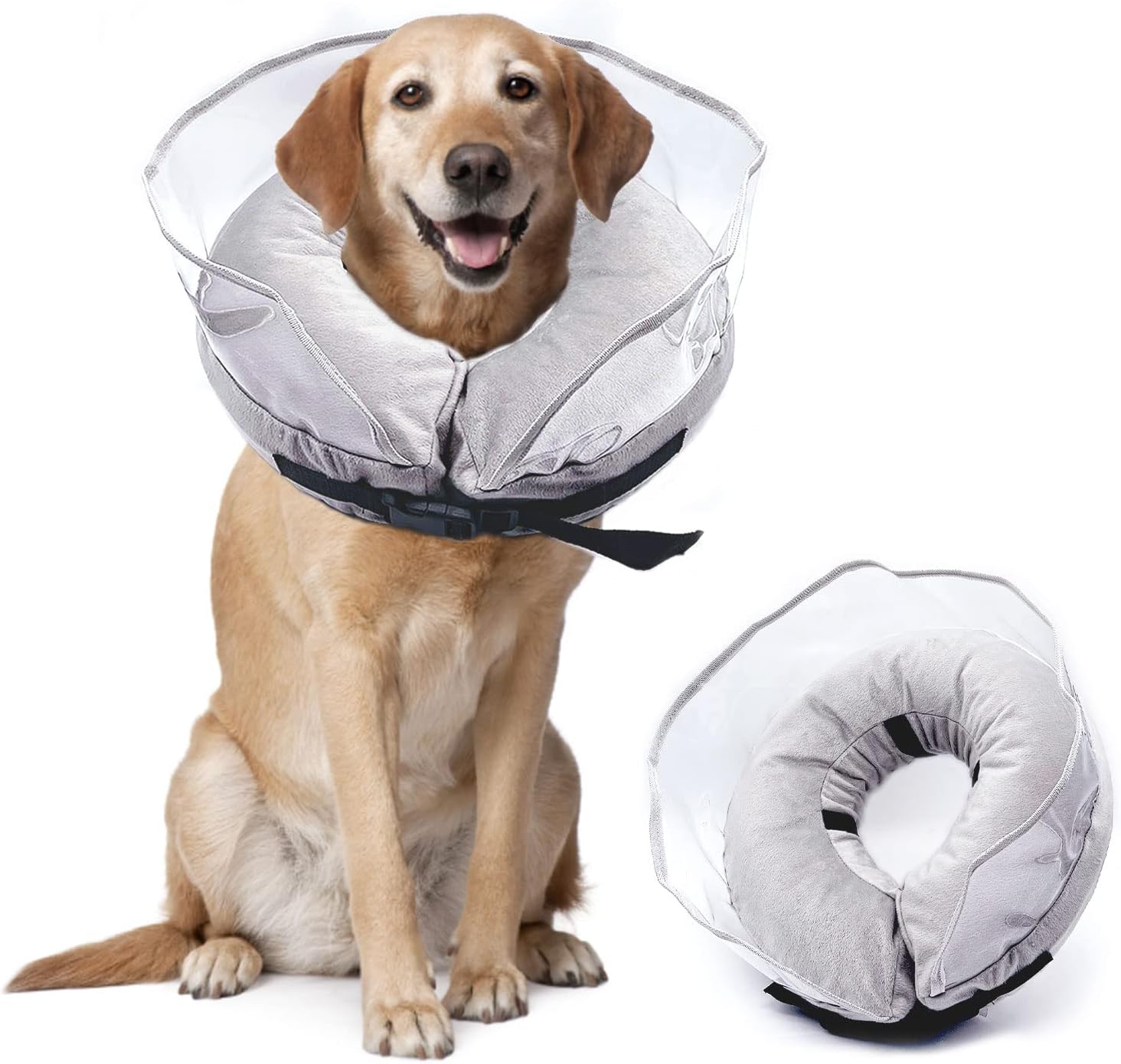 kathson Inflatable Dog Cone Collar,Dog Donut Collar with