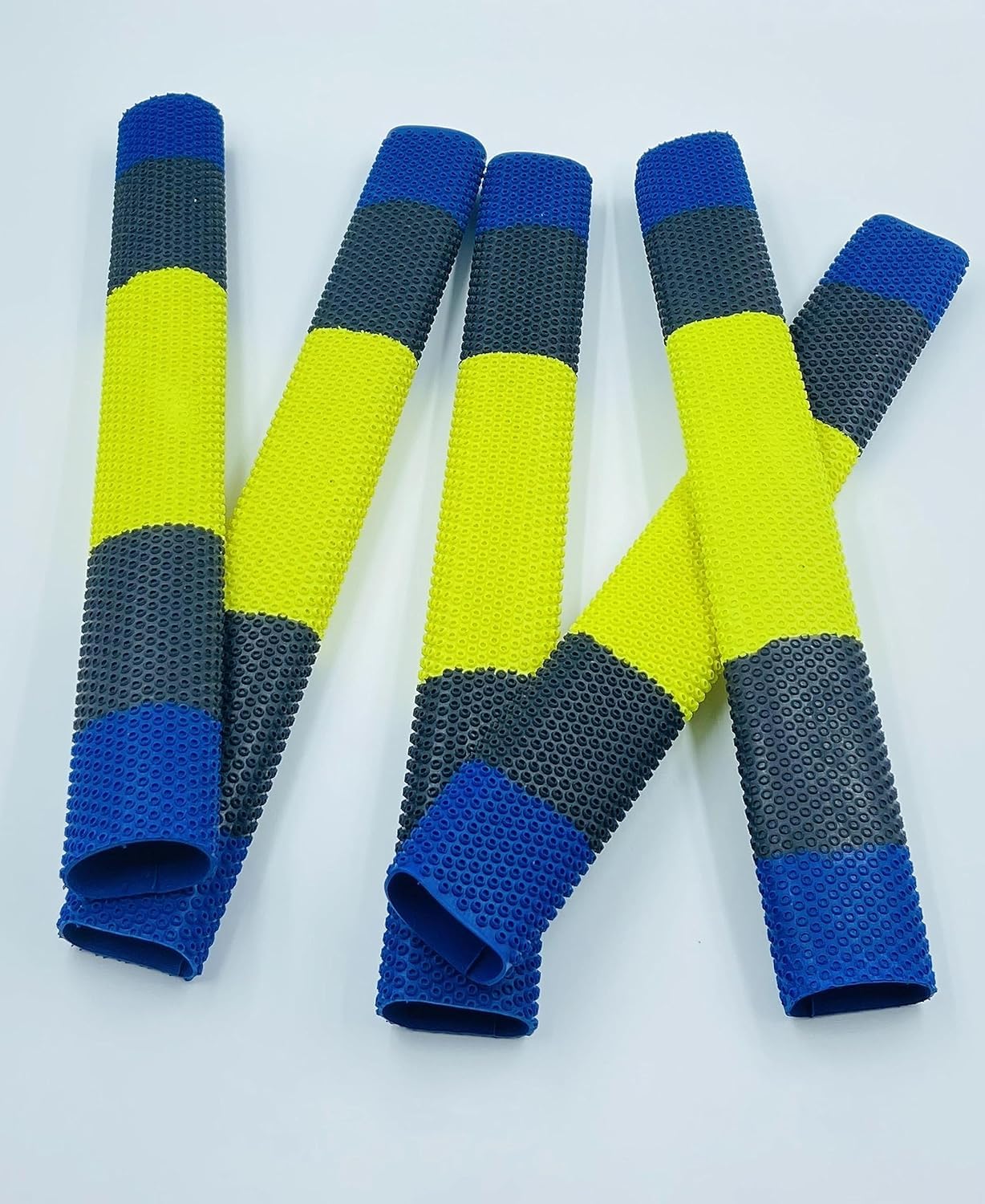 JaHaNa Sports Set of Wooden Grip Applicator Gripper Cone and 5 Cricket bat Grips Multicolour (Octopus Motion)