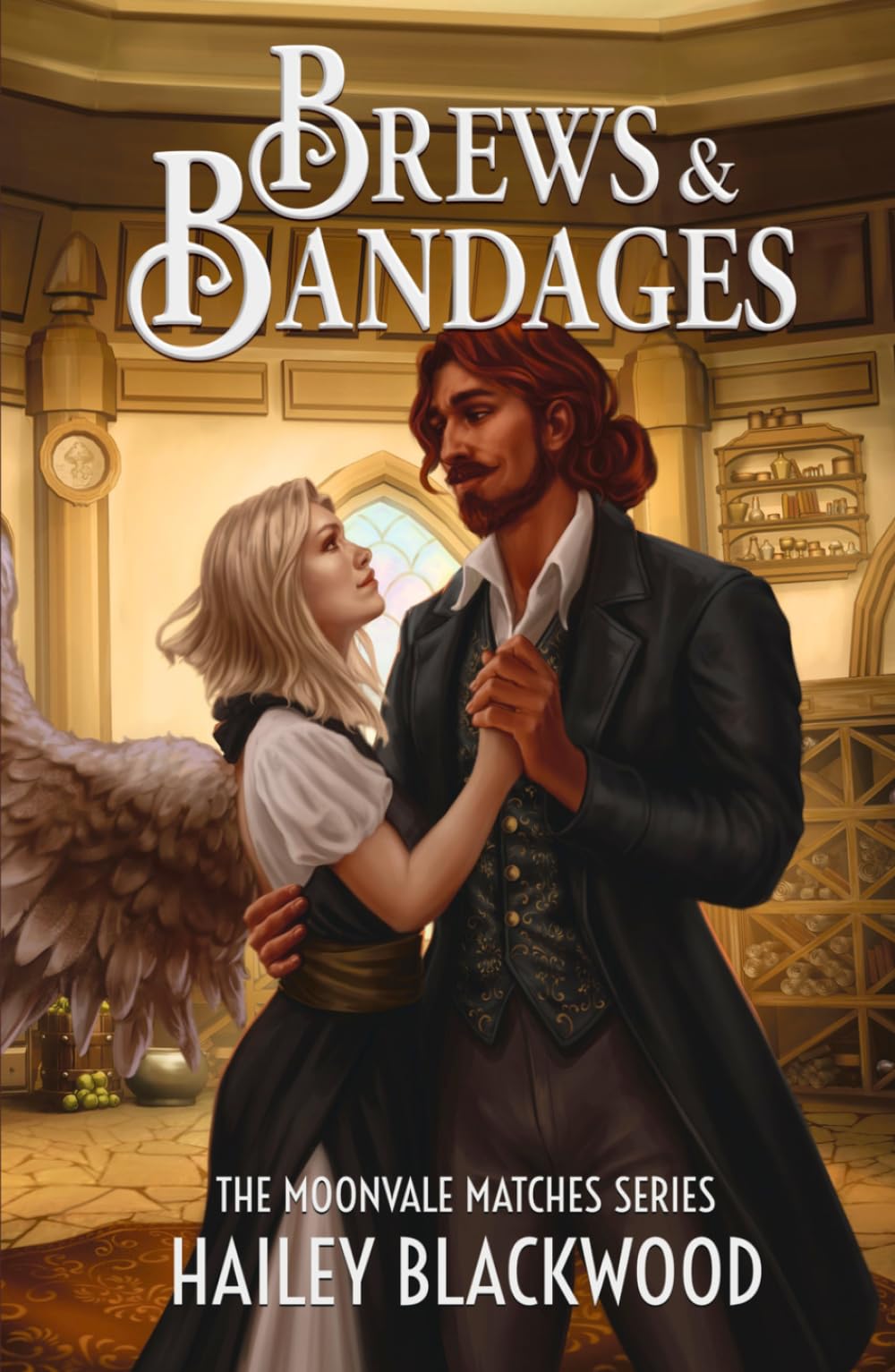 Brews and Bandages: A Cozy Fantasy Romance (Moonvale Matches)