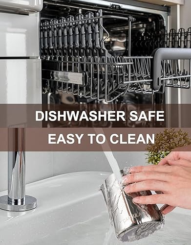 Miniatura 6 de Jarra de espuma de leche, jarra de espuma de leche de acero inoxidable de 20 onzas, jarra de vapor para barra de café, cafetera de capuchino,