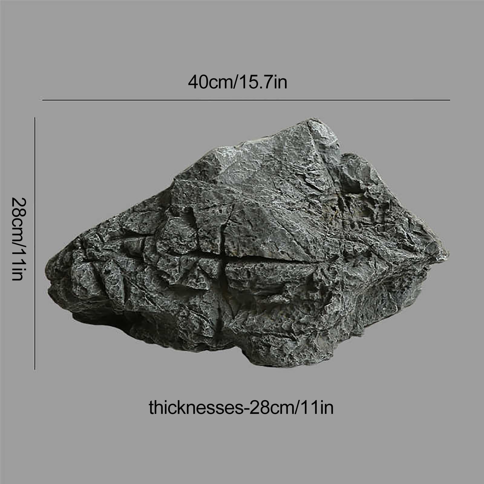Sztuczna sztuczna skała, kamienie ogrodowe dekoracyjne, łatwe do kształtowania sztuczna skała, odpowiednie do dekoracji akwarium (40 x 28 x 28 cm)