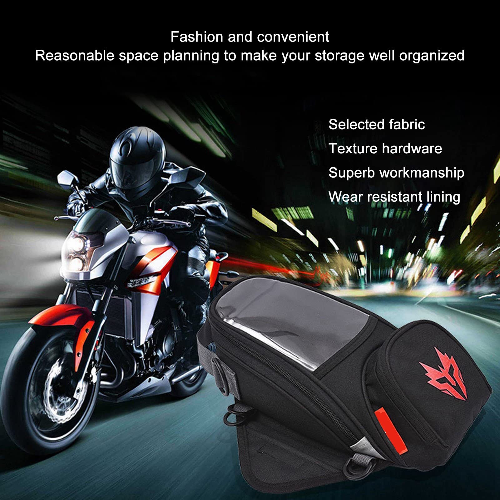 Sacoche de Réservoir de Moto Imperméable Grande Capacité 10L (pour R1250GS Africa Twin) Bolsa tanque motocicleta Tankväskor