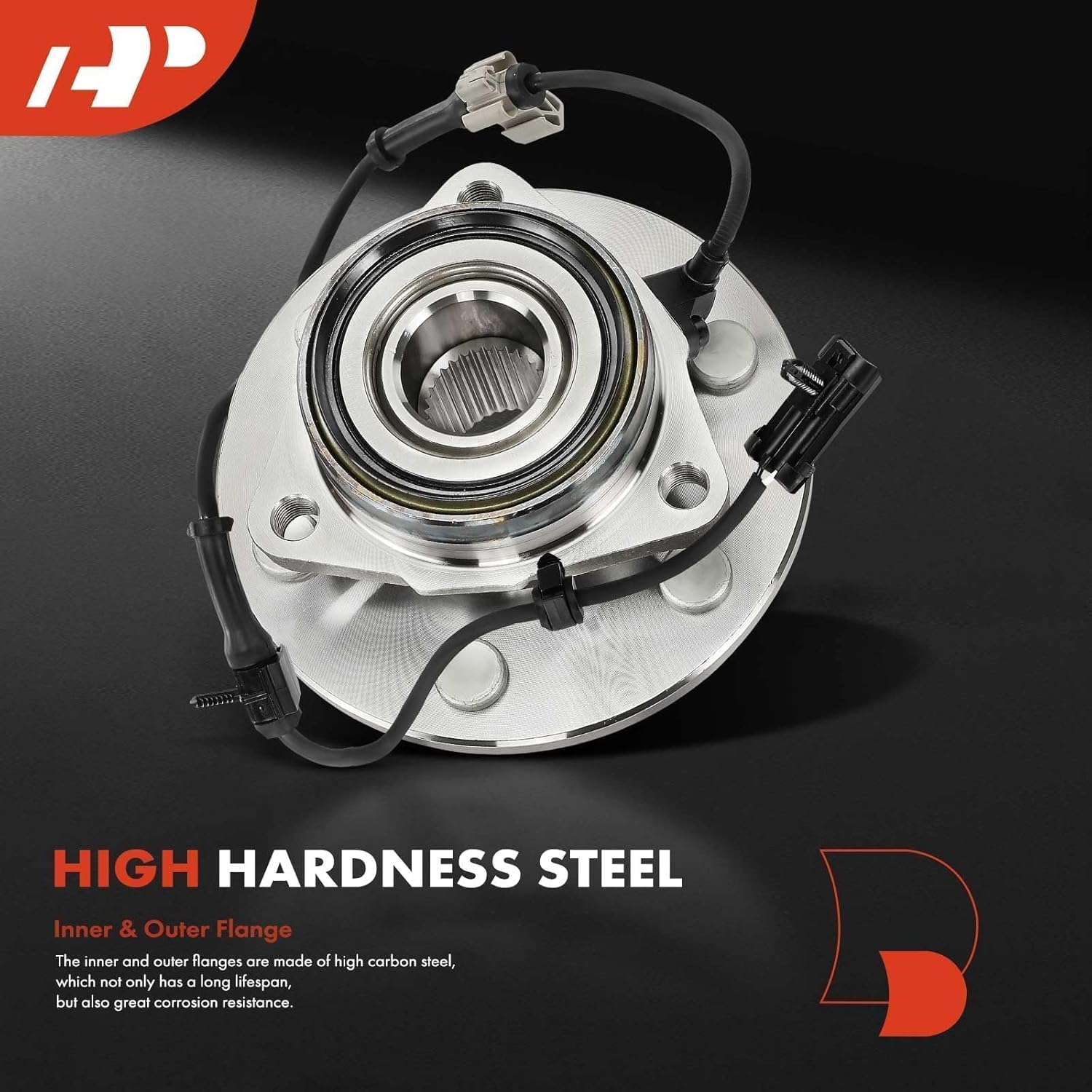 A-Premium 2 x Front Wheel Bearing and Hub Assembly with 6-Lug Compatible with AWD/4WD Chevy GMC Cadillac - 1999-2007 - Silverado 1500 Sierra Avalanche Suburban Yukon XL 1500 Escalade ESV EXT