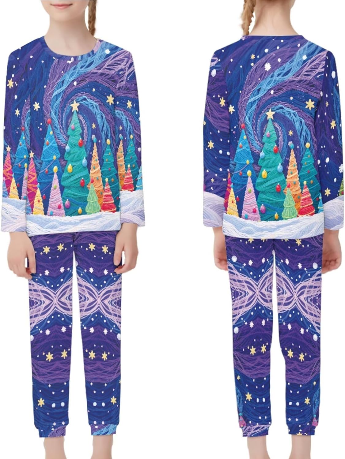 YEXIATODO Christmas Pajamas for Family Set Family Lounge Set Xmas Pajamas Matching Sets Soft Nightwear Sleepwear Sets