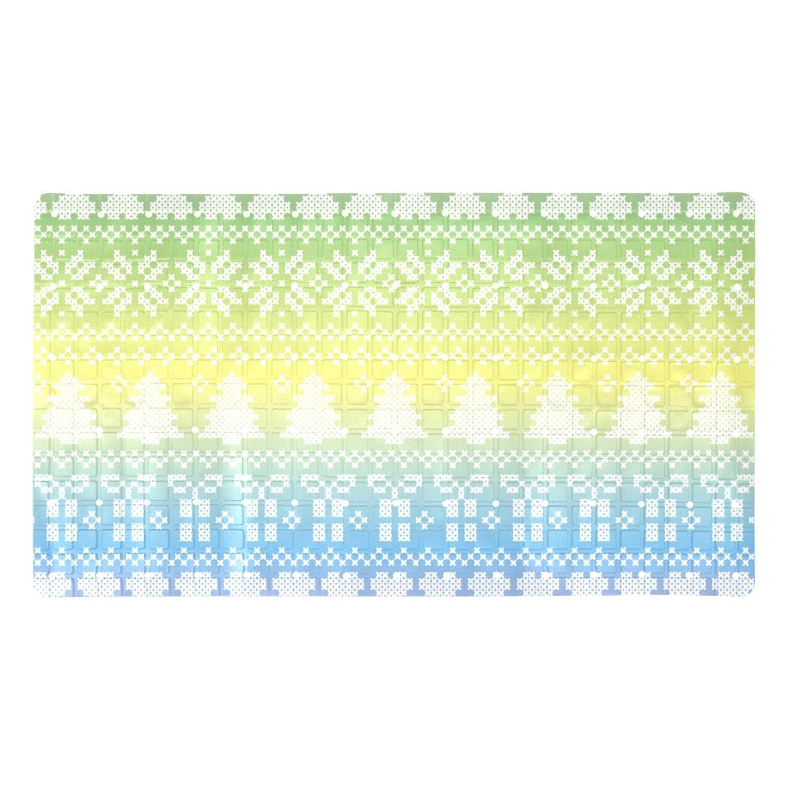 Tapis de bain antidérapant de Noël 71x40 cm avec ventouses de fixation