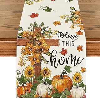 Artoid Mode 210 GSM Fall Table Runner Home Party Decor 13x108 Inch