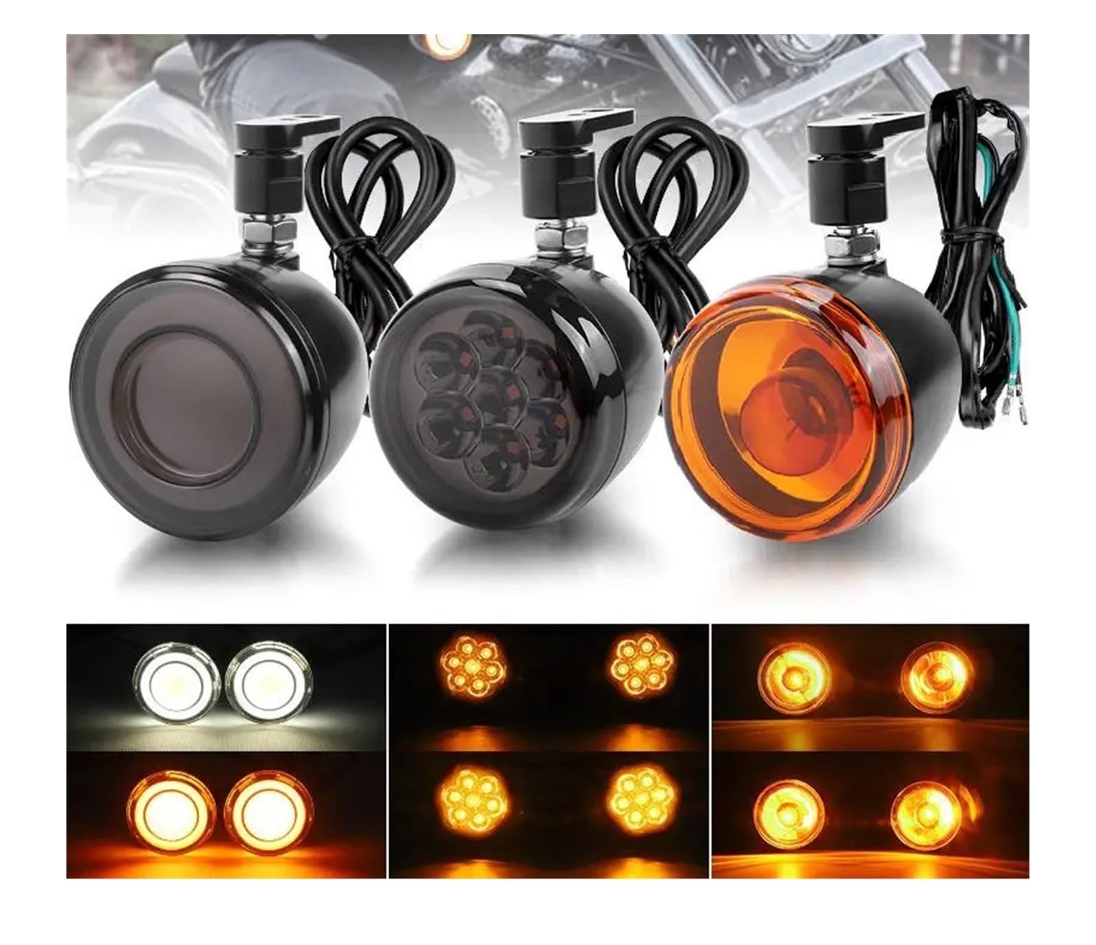 Indicatore di direzione a LED moto anteriore Indicatoris Motos