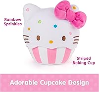 Vista 2 de GUND Sanrio Official Hello Kitty Cupcake Plush, Stuffed Animal for Ages 1 and Up, Pink/White, 8” Hello Kitty Cupcake 8