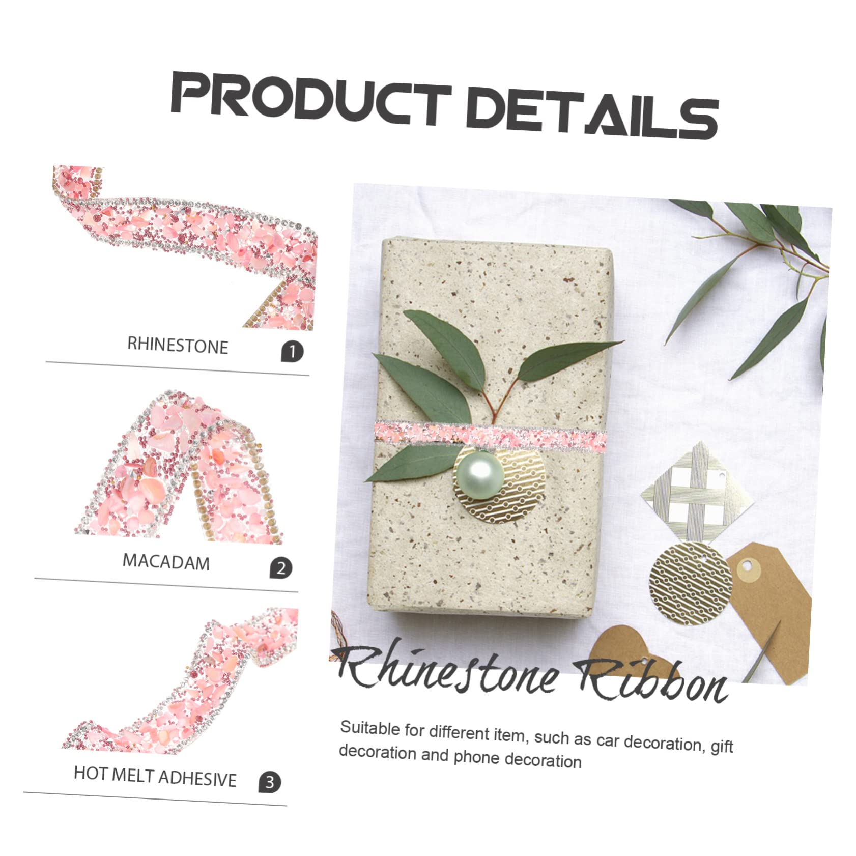 Tofficu 4rollen Dekorativer Strass Trim Zuschneidbar Elegantes Design Für Hochzeiten Und Partys Handgefertigt Kleidung Leicht Anwendbar Hitzebeständig Vielseitig Verwendbar