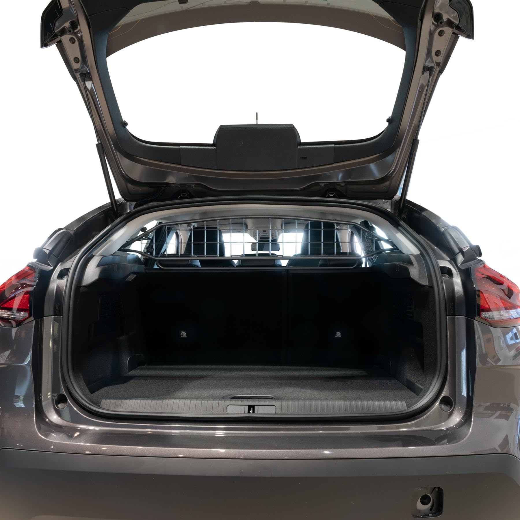 Travall Dog Guard compatible Citroen C4 (2020-Current) Vehicle Specific Boot Guard Tailored Fit Luggage Pet Barrier Separator Heavy Duty Powder Coated Steel