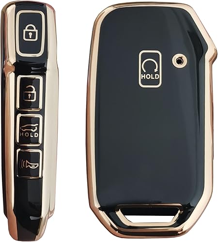 Miniatura 3 de QIXIUBIA Funda para llavero Kia con control remoto sin llave, con llavero apto para Kia Telluride 2023 2024