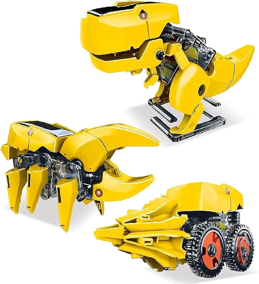 Amazon.com: PicassoTiles Dinosaur Robot Solar Powered STEM Unique