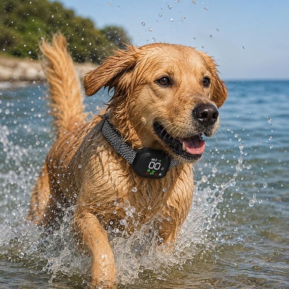 Valkyrie Otomatik Havlama Önleyici Köpek Eğitim Tasması LCD Ekranlı IP67 Su Geçirmez USB Type-C Şarjlı