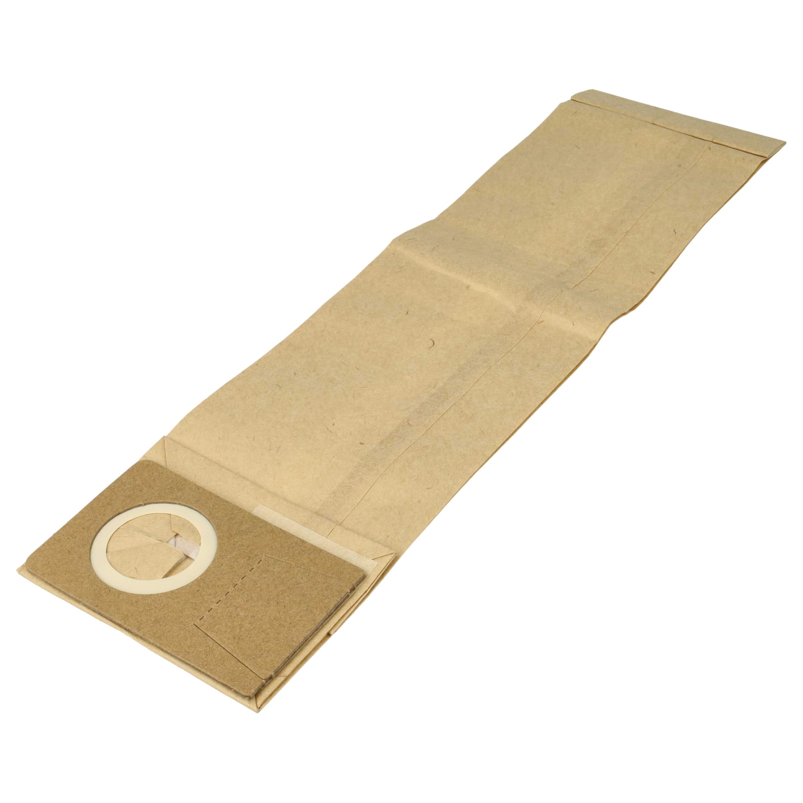 vhbw 20x bolsa compatible con Taski Jet 38, 8502.16, Jet 50 aspiradora - papel de filtro/cartón, 38,5 cm x 10 cm marrón