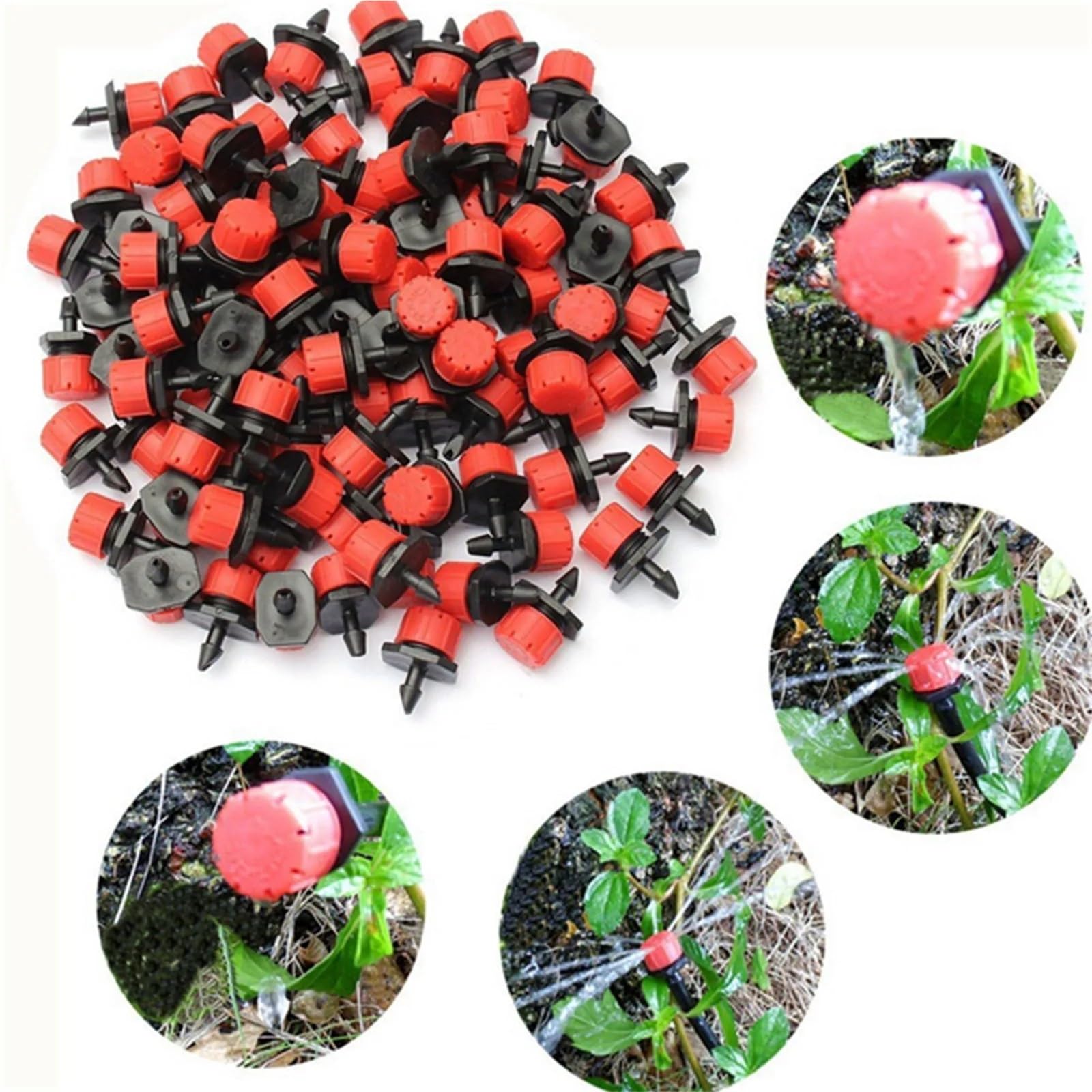 Emettitori di irrigazione a goccia 400 pz irrigazione a goccia irrigazione a goccia micro emettitore d'acqua gocciolatore testa a goccia per sistema di irrigazione a goccia