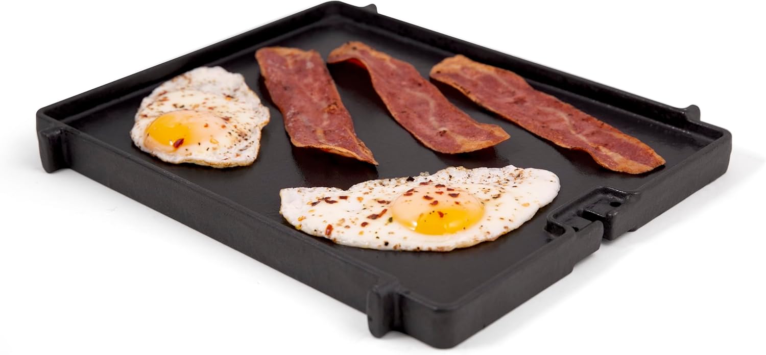 Broil King 11250 Exact Fit Cast Iron Griddle, Side Burner Cast Iron, Black