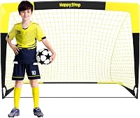 Happy Jump Pop-Up összecsukható futballkapu - 120x90 cm, fekete-sárga 1