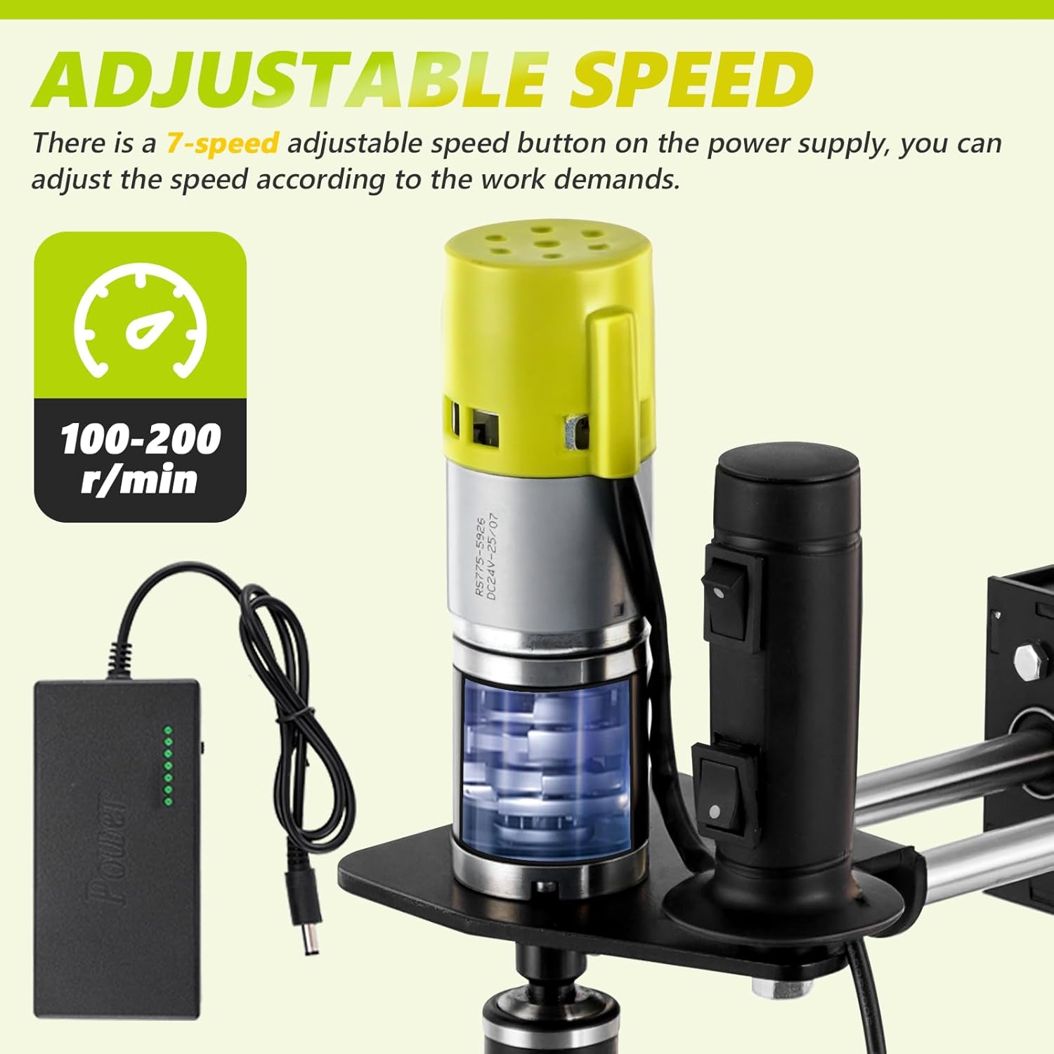 M3-M6 Electric Tapping Machine Flexible Tapping Tool w/ 4 Taps, Portable Tapper for Wood Plastic Metal