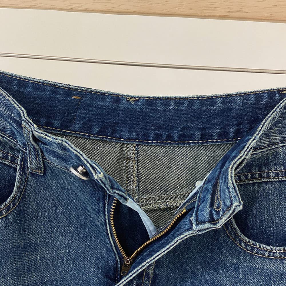 Röcke Für Damen,Damen-Maxirock Blau High Waist Schlitz Denim Gerader Rock Hüften Umwickelt Mit Taschenreißverschluss Vintage A-Linie Lässige Lange Röcke Für Mädchen Damen, Xs
