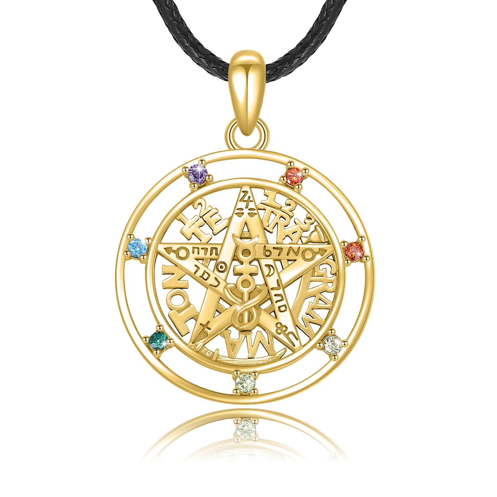 7-Chakra-Halskette für Frauen, 925er-Sterlingsilber, Yoga-Chakra-Halskette, heilende Balance-Halskette, Chakra-Geschenk, spiritueller Schmuck für Frauen und Mütter