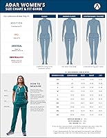 Vista 6 de Pantalones Adar Addition Scrubs, ropa quirúrgica, ajustados, con cordón, estilo cargo, para mujer