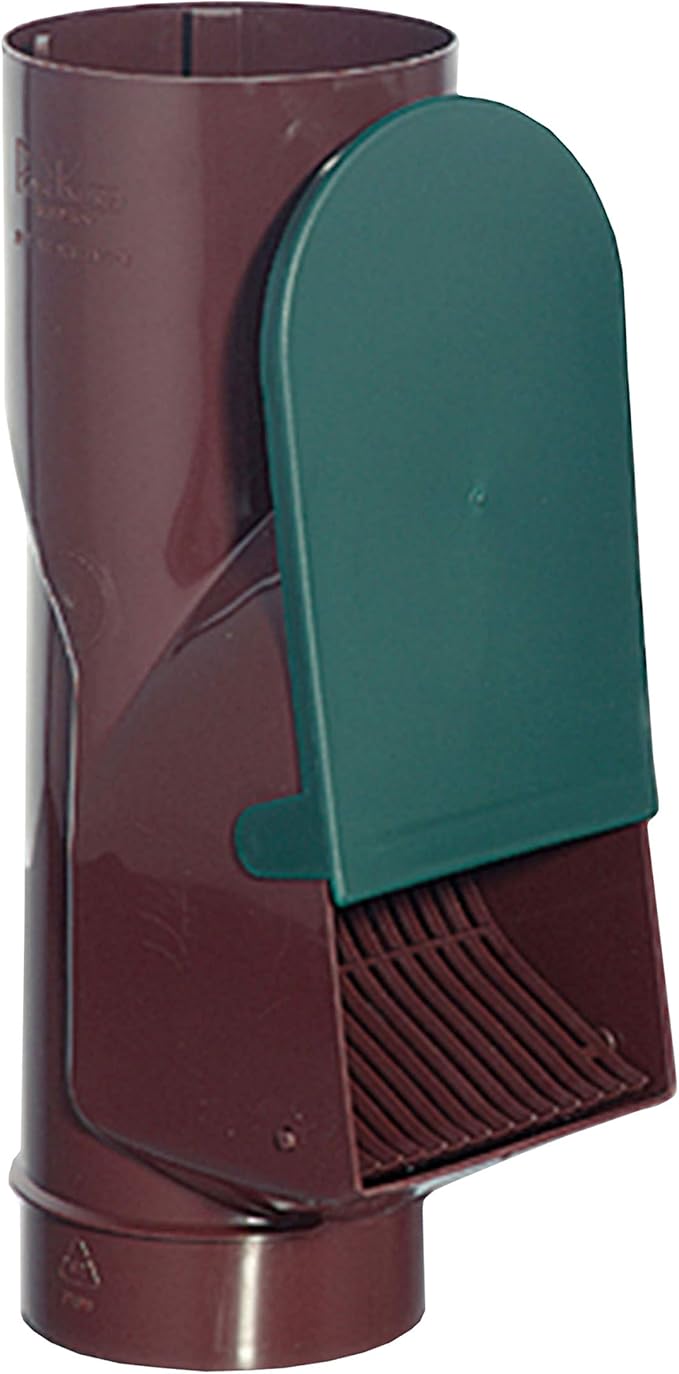 Rainwater Filter Leaf Separator Brown for 80mm and 100mm Diameter Metal