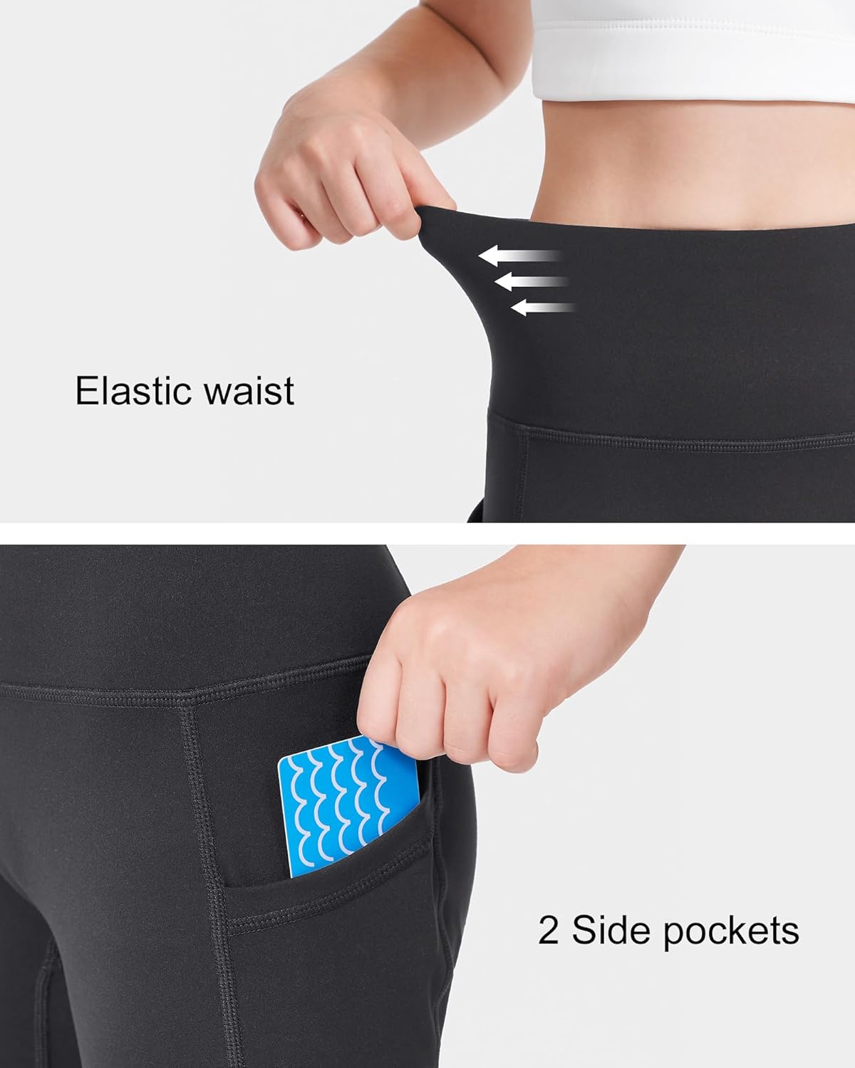 Stelle Girls 3"/4"/8" Bike Volleyball Shorts with Pockets Youth Athletic Yoga Dance Gymnastics Compression - Image 4