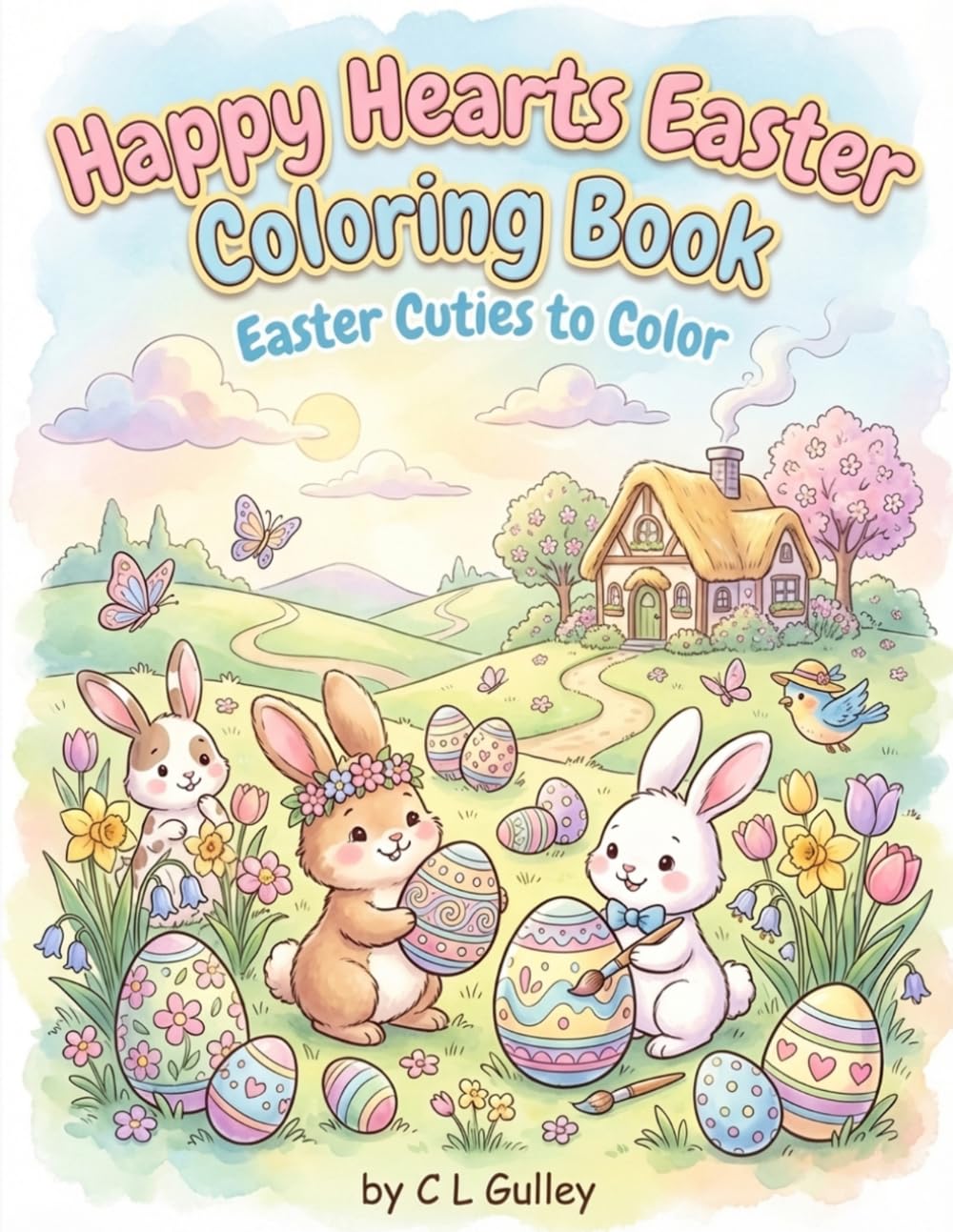 Happy Hearts Easter Cuties Coloring Book: Easter Cuties to Color