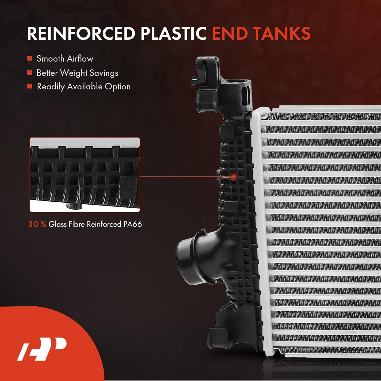 A-Premium Turbo Intercooler Compatible with Buick Verano 2013-2016 & Chevrolet Cruze 2011-2015, Cruze Limited 2016-2016, 1.4L 2.0L, Turbocharged, Automatic Transmission