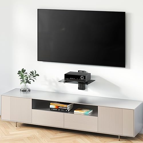 Miniatura 4 de Mount-It! Soporte flotante de pared para receptor AV, componente, caja de cable, Playstation4, Xbox1, reproductor de DVD Blue Ray, proyector,